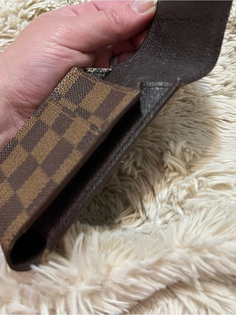 LV Cigarette Case checkered canvas